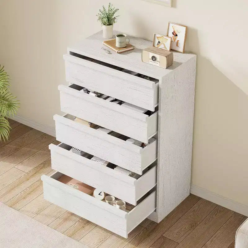 Commode pour chambre à coucher, avec grands tiroirs de rangement, organisateur moderne pour salon, chambre d'enfant, entrée