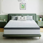 Swedrea Hybrid Mattress Breathable Medium Cooling Memory Foam Bed-in-a-Box White