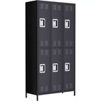 Casier métallique pour employés 6 portes, armoire de rangement pour bureau et industrie, convient pour la maison, le bureau, la salle de sport, l'école