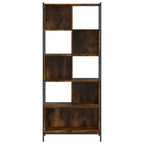 vidaXL Bibliothèque étagère pour bureau salon bois d'ingénierie – Chêne fumé