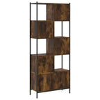 vidaXL Bibliothèque étagère pour bureau salon bois d'ingénierie – Chêne fumé
