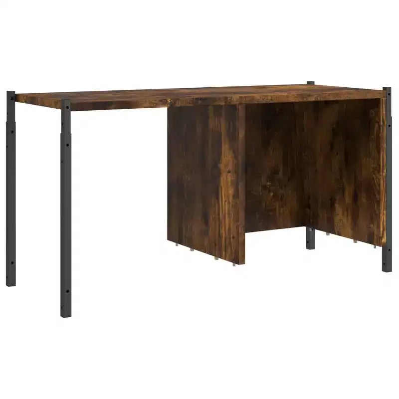 vidaXL Bibliothèque étagère pour bureau salon bois d'ingénierie – Chêne fumé