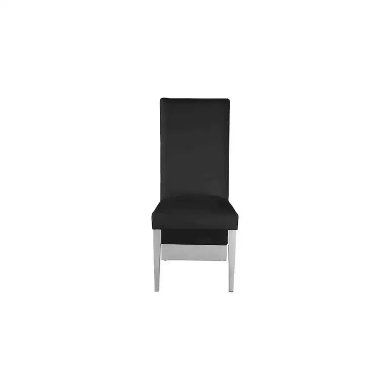 Meridian Furniture, Chaises de salle à manger Porsha en cuir végétalien, ensemble de 2