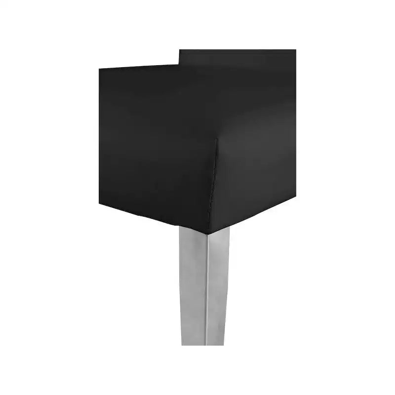 Meridian Furniture, Chaises de salle à manger Porsha en cuir végétalien, ensemble de 2