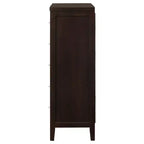 Commode en bois à 5 tiroirs Okak, commode de rangement moderne et polyvalente pour chambre/bureau