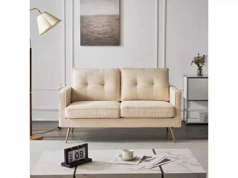 Karl Home | Canapé deux places à accoudoirs carrés de 53,5 pouces