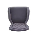 MAYEERTY Lot de 2 tabourets de bar hauteur comptoir 73 cm, revêtement velours, pieds dorés avec repose-pieds, gris pour îlot de cuisine