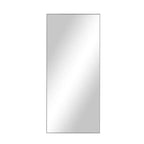 PexFix Miroir mural rectangulaire de 31 po L x 71 po H, avec cadre en métal, pleine longueur, autoportant, argent