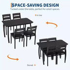 Ensemble de salle à manger moderne 5 pièces pour 4 personnes, chaises avec sièges rembourrés confortables, cadre en métal robuste, design peu encombrant, parfait pour la maison et l'appartement