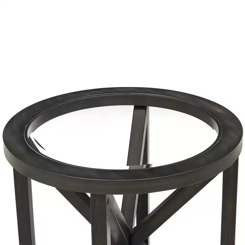 Table basse, table d'appoint, table de cocktail, table centrale, table latérale, table d'appoint en verre, ovale/ronde - ModernLuxe