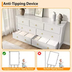 Commode à 3 tiroirs pour chambre à coucher, commode en bois avec poignées dorées, meuble TV console multimédia, commode autoportante pour salon