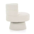 Christopher Knight Home Valhein Fauteuil contemporain pivotant à 360° rembourré en tissu bouclé