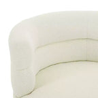 Christopher Knight Home Valhein Fauteuil contemporain pivotant à 360° rembourré en tissu bouclé