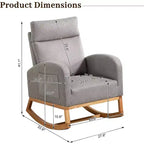 Fauteuil à bascule de puériculture Acekool avec rangement