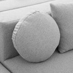 Canapé modulaire sectionnel sans accoudoirs Whisen et canapé à compression avec assise profonde et design incurvé
