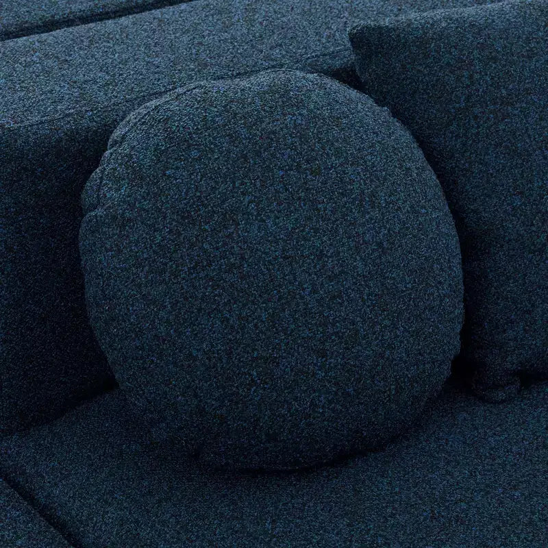 Canapé modulaire sectionnel sans accoudoirs Whisen et canapé à compression avec assise profonde et design incurvé