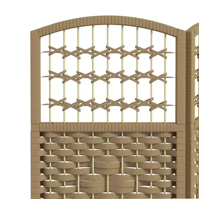MAYEERTY Paravent 3 panneaux bambou, bois naturel, 120x1,27x170 cm