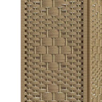 MAYEERTY Paravent 3 panneaux bambou, bois naturel, 120x1,27x170 cm