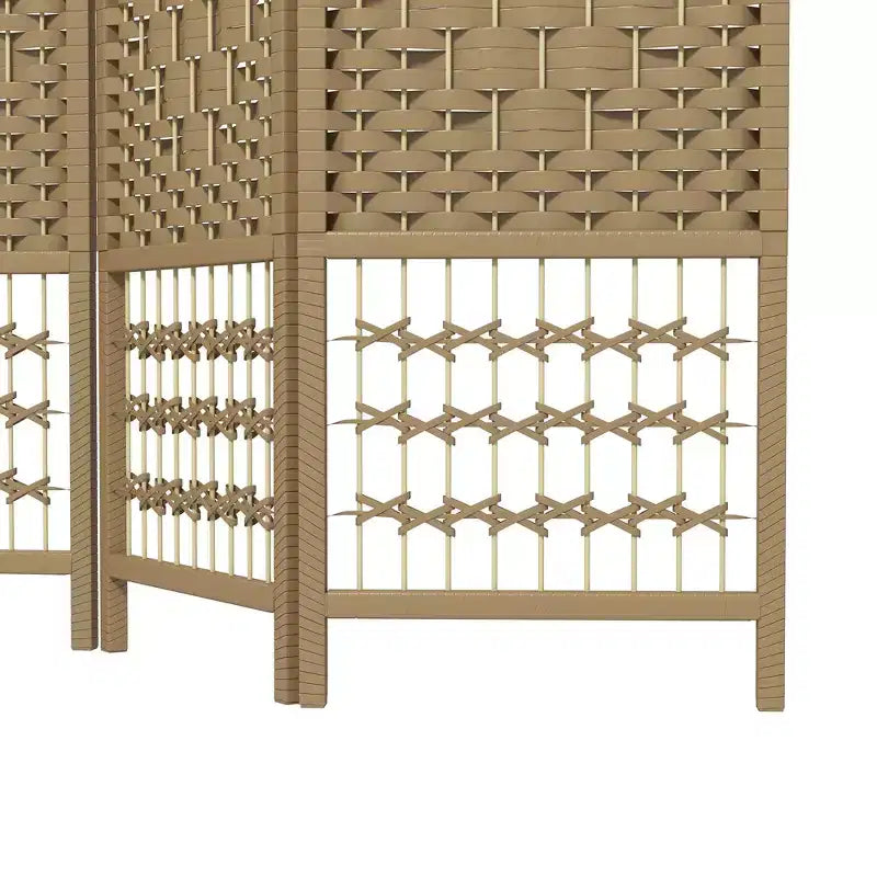 MAYEERTY Paravent 3 panneaux bambou, bois naturel, 120x1,27x170 cm