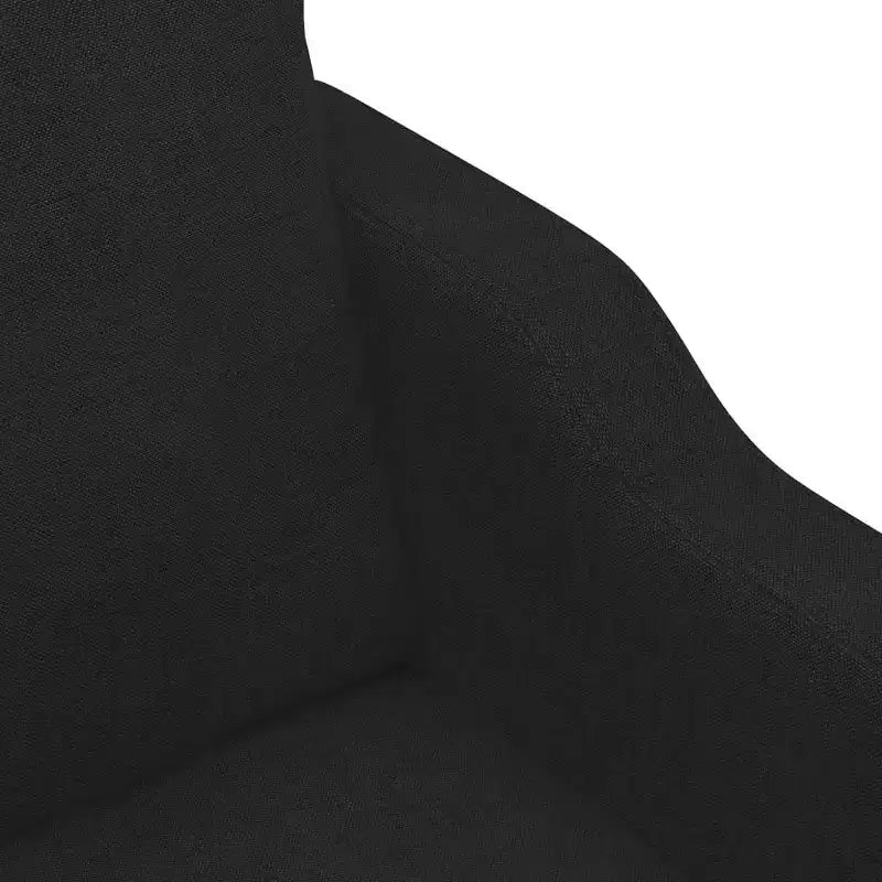 vidaXL Fauteuil de salon moderne en tissu – Rembourrage confortable avec tissu résistant et cadre en métal robuste noir