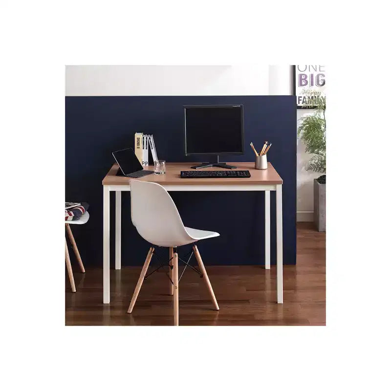 Bureau d'ordinateur contemporain en bois et métal HomeStock Harry