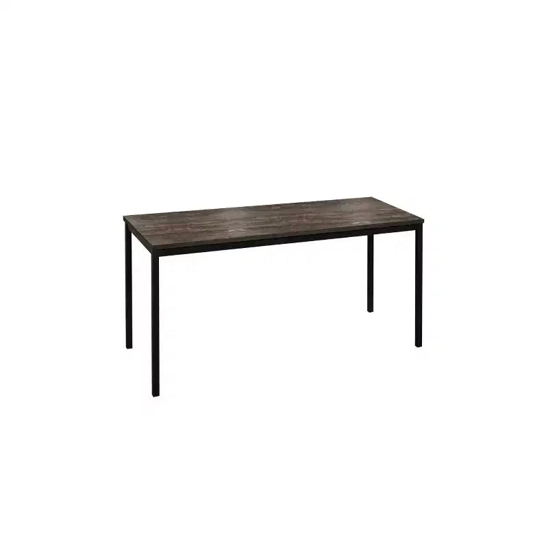 Bureau d'ordinateur contemporain en bois et métal HomeStock Harry