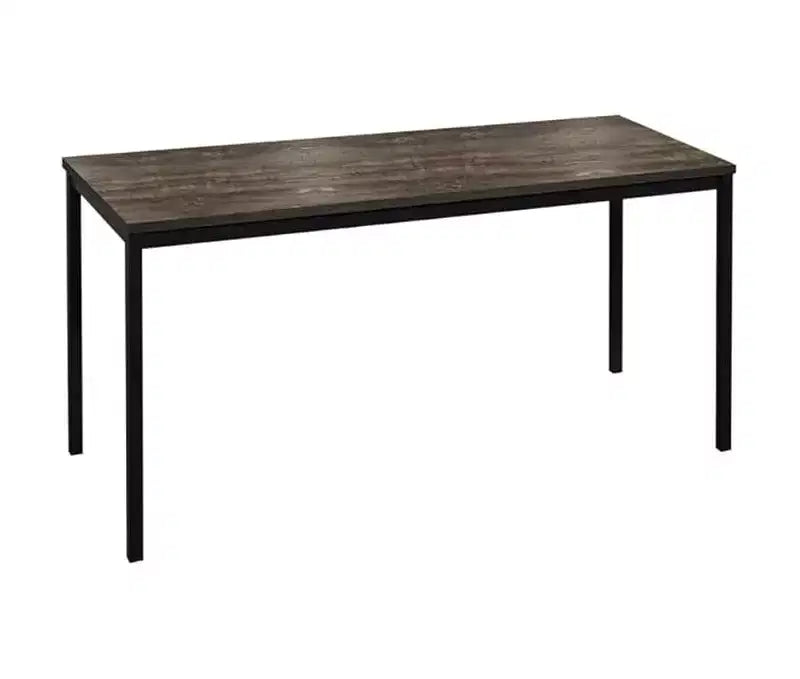Bureau d'ordinateur contemporain en bois et métal HomeStock Harry