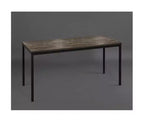 Bureau d'ordinateur contemporain en bois et métal HomeStock Harry