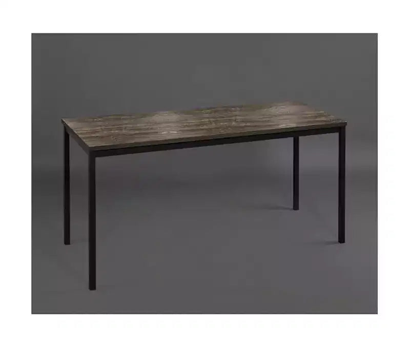 Bureau d'ordinateur contemporain en bois et métal HomeStock Harry