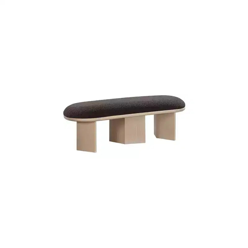 Meridian Furniture, Banc en Tissu Bouclé Wilshire