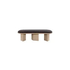 Meridian Furniture, Banc en Tissu Bouclé Wilshire