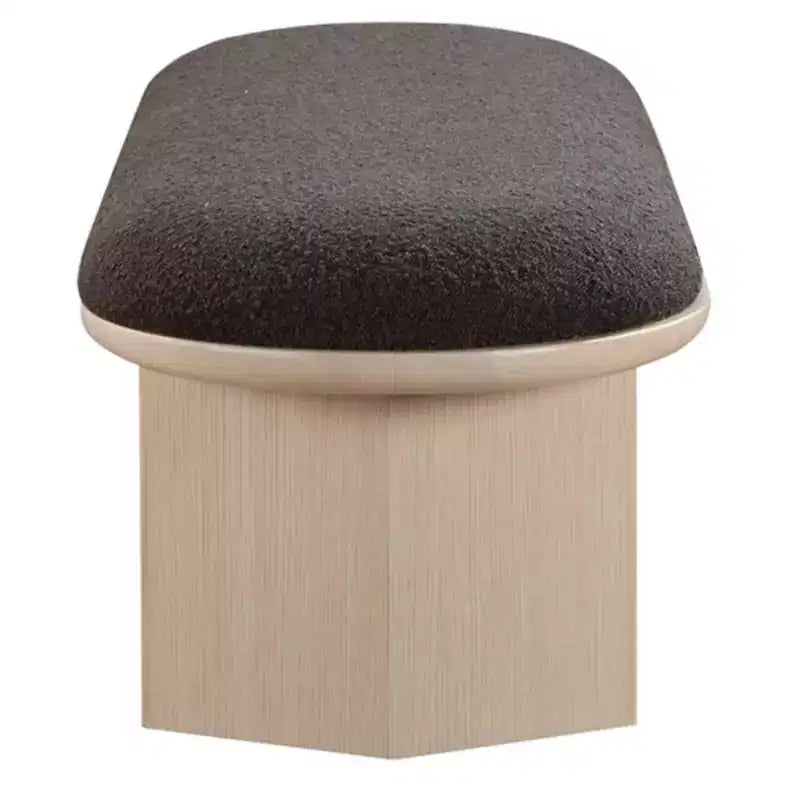 Meridian Furniture, Banc en Tissu Bouclé Wilshire