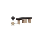Meridian Furniture, Banc en Tissu Bouclé Wilshire
