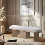 Meridian Furniture, Banc en Tissu Bouclé Wilshire