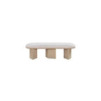 Meridian Furniture, Banc en Tissu Bouclé Wilshire