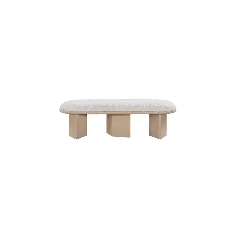 Meridian Furniture, Banc en Tissu Bouclé Wilshire