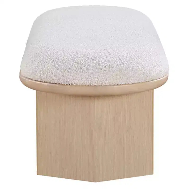 Meridian Furniture, Banc en Tissu Bouclé Wilshire