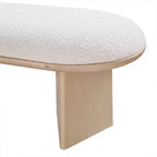 Meridian Furniture, Banc en Tissu Bouclé Wilshire