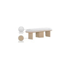 Meridian Furniture, Banc en Tissu Bouclé Wilshire
