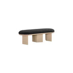 Meridian Furniture, Banc en Tissu Bouclé Wilshire