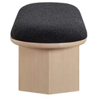 Meridian Furniture, Banc en Tissu Bouclé Wilshire