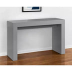 Console en blocs de bois grise HomeRoots 47