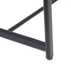 MAYEERTY Lot de 3 Tabourets de Bar en Métal Hauteur Comptoir avec Dossier pour Salle à Manger, Pub (Noir, Blanc)