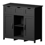 MAYEERTY Armoires de Rangement avec Tiroirs et Étagères Meubles d'Appoint pour Salon Noir
