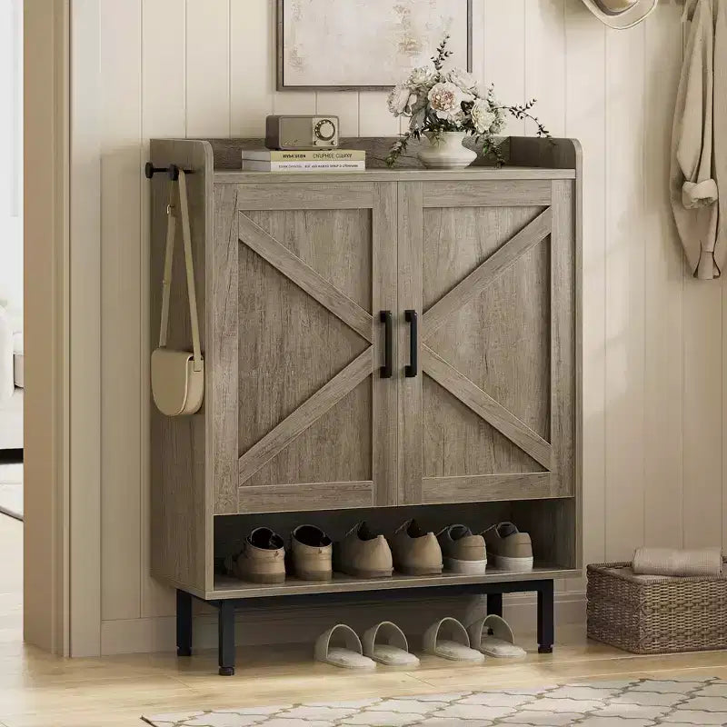 Meuble à Chaussures à 5 Niveaux avec Portes Yaheetech pour Entrée