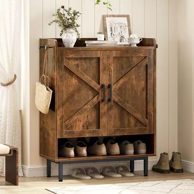 Meuble à Chaussures à 5 Niveaux avec Portes Yaheetech pour Entrée