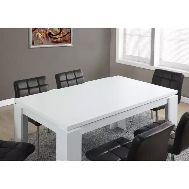 Okak 60 Table de salle à manger rectangulaire moderne pour 4 à 6 personnes, pour bureau, salle à manger