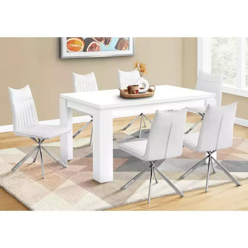 Okak 60 Table de salle à manger rectangulaire moderne pour 4 à 6 personnes, pour bureau, salle à manger