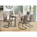 Okak 60 Rectangular Modern Dining Table Kitchen Table for 4-6 People for Office, Dining Room