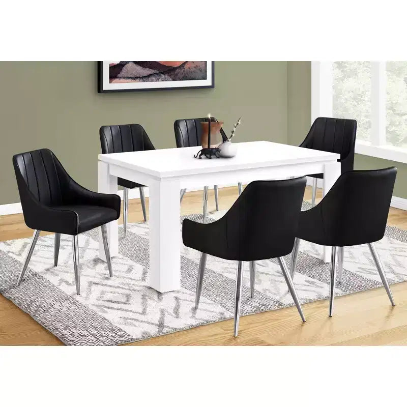 Okak 60 Table de salle à manger rectangulaire moderne pour 4 à 6 personnes, pour bureau, salle à manger